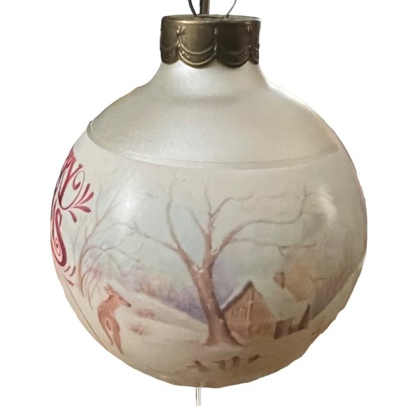 Vintage Hallmark Keepsake Ornament Glass Grandparents 1995 - Picture 4 of 7